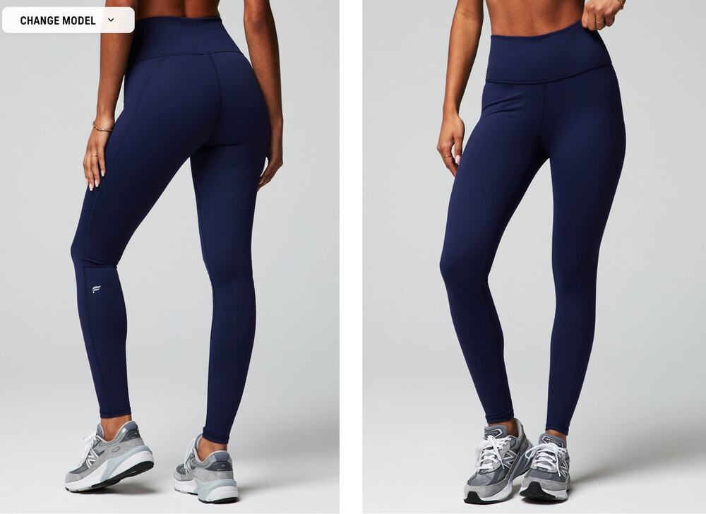 EUC Fabletics Define PowerHold® High-Waisted Legging | Navy Blue | Size Small